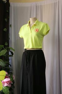 Yellow Converse Polo Top