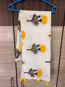 Bunaai Pure Cotton Block Print Only Dupatta