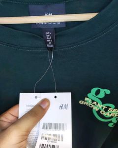 H&amp;M Relax Fit Backprinted Oversize Tee