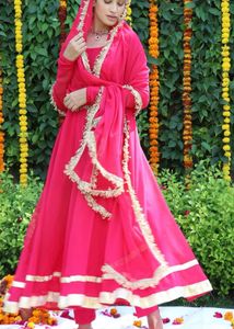 Hot Pink Anarkali Suit By Onewe
