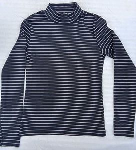 Striped Turtleneck Top