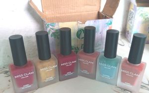 Miss Glam Nailpolish Pack Of 6