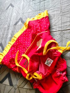 Cute Red Baby Dress Set