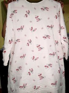 Patterned White Dress