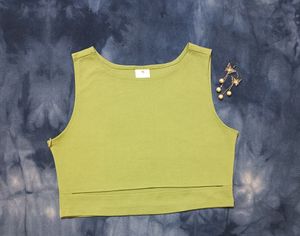 Green Crop Top