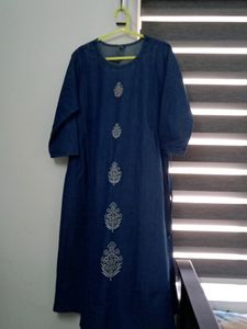Denim Maternity Kurta