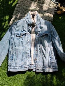 H&amp;M Co &amp; Denim Jeans Jacket Woolen XL 42
