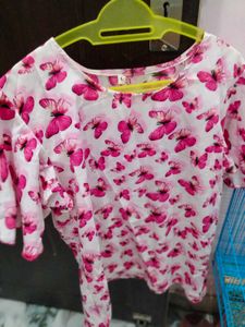 Butterfly Print Top