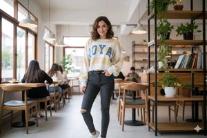 Striped Royal Sweater