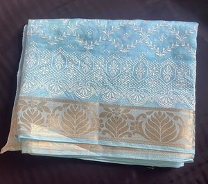 Charming Blue Saree