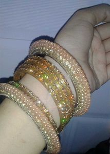Heavy Golden Bangle Set, Size 2.4