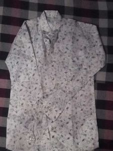 A Rayon White Party Wear Shirt