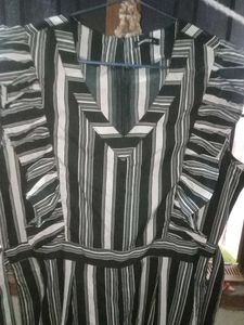 Striped Ruffle Jumpsuit