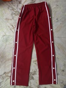 Red Button Track Pants