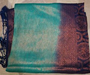 Green & Navy Dupatta
