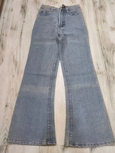 Sc4278 Orange Bootcut Jeans Waist 22