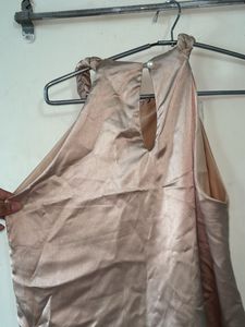 Satin Braided Halter Top