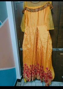 Yellow Gown For Haldi