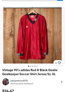 Vintage 90s Adidas Soccer Jersey