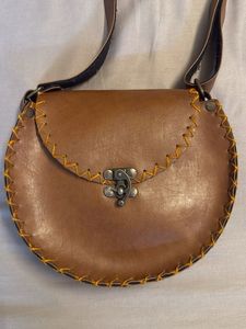 Vintage Leather Crossbody Bag
