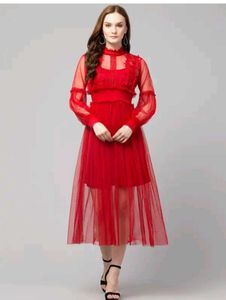 Elegant Red Maxi Dress