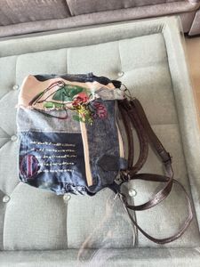 Denim Patchwork Handbag