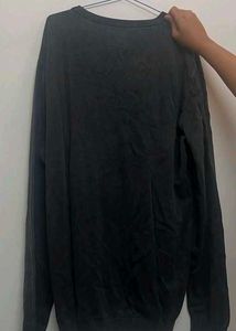 Comfortable Gray Knit Sweater