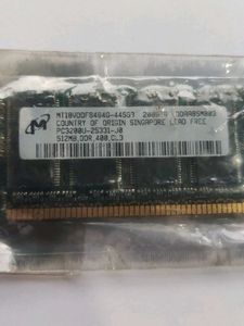 MT RAM 512MB DDR , 400 .CL3