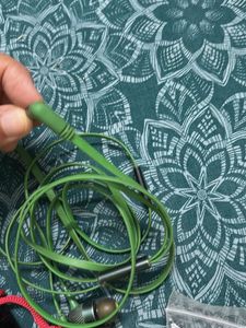Boat green Wired Earphones
