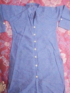 Purple Pure Cotton Kurta