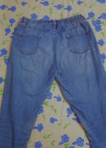 Pull-On Denim Jeans