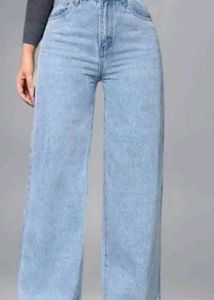WIDE JEANS ( IN LIGHT BLUE COLOUR)