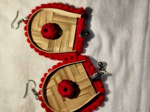 Handcrafted Bamboo &amp; Thread Necklace Set