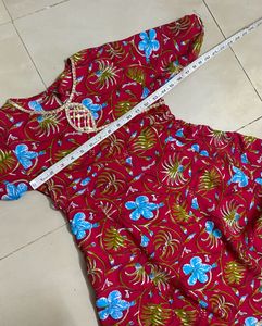 Kids Rayon Kurti Sharara Set(8-10)till Fri