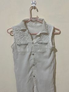 Lace Detail Sleeveless Top