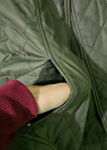 Roadster Quilted Olive Jacket- woman