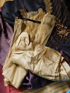Anarkali Kurti Set With Pant And Dupatta