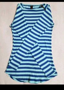 Blue Striped Top