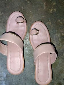 Pink Toe Ring Thong Sandals