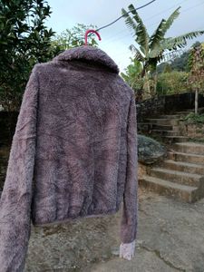 Fuzzy Mauve Jacket