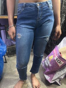 Distressed Denim Jeans