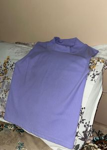 Pretty Lavender Crop Top
