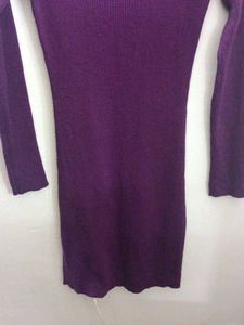 Purple bodycon Knit Dress