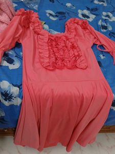 New Short Frock With Ruffles