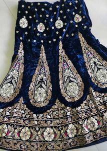 handwork navy blue Lehenga Choli