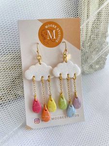 Cloud & Raindrop Dangle Earrings