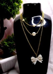 Korean Inspired Elegant Layered Pearl Necklace