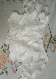Unique White Embellished Top