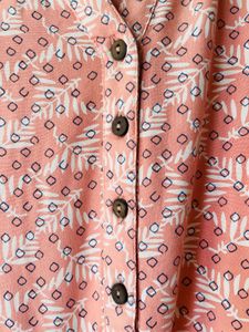 Pretty Coral Colored Kurta With Pockets