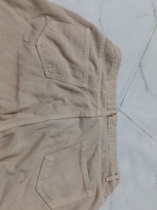 Beige Straight Fit Jeans